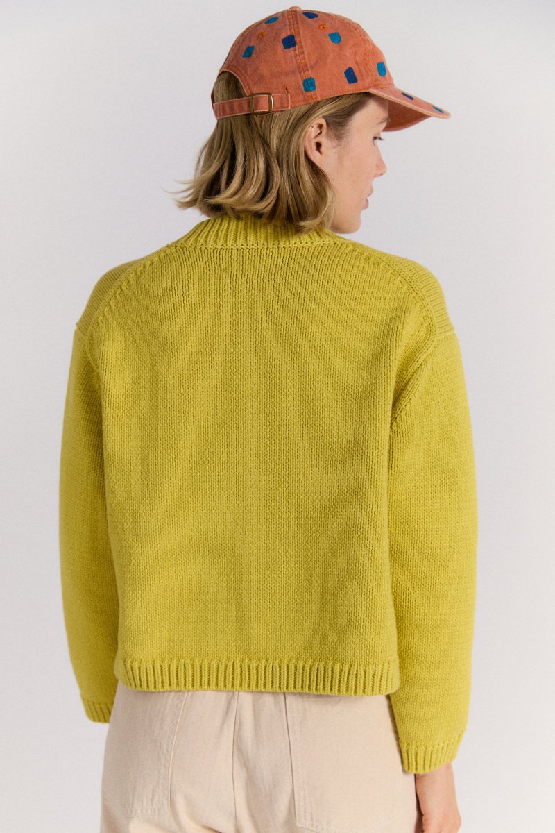 little suzie クロップド丈ニット yellow little suzie クロップド丈ニット yellow little suzie TIGHT HEM RIB