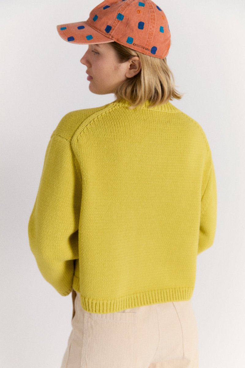 Shiloh Cotton Cardigan in Lemon - Soochie - Nikki Chasin