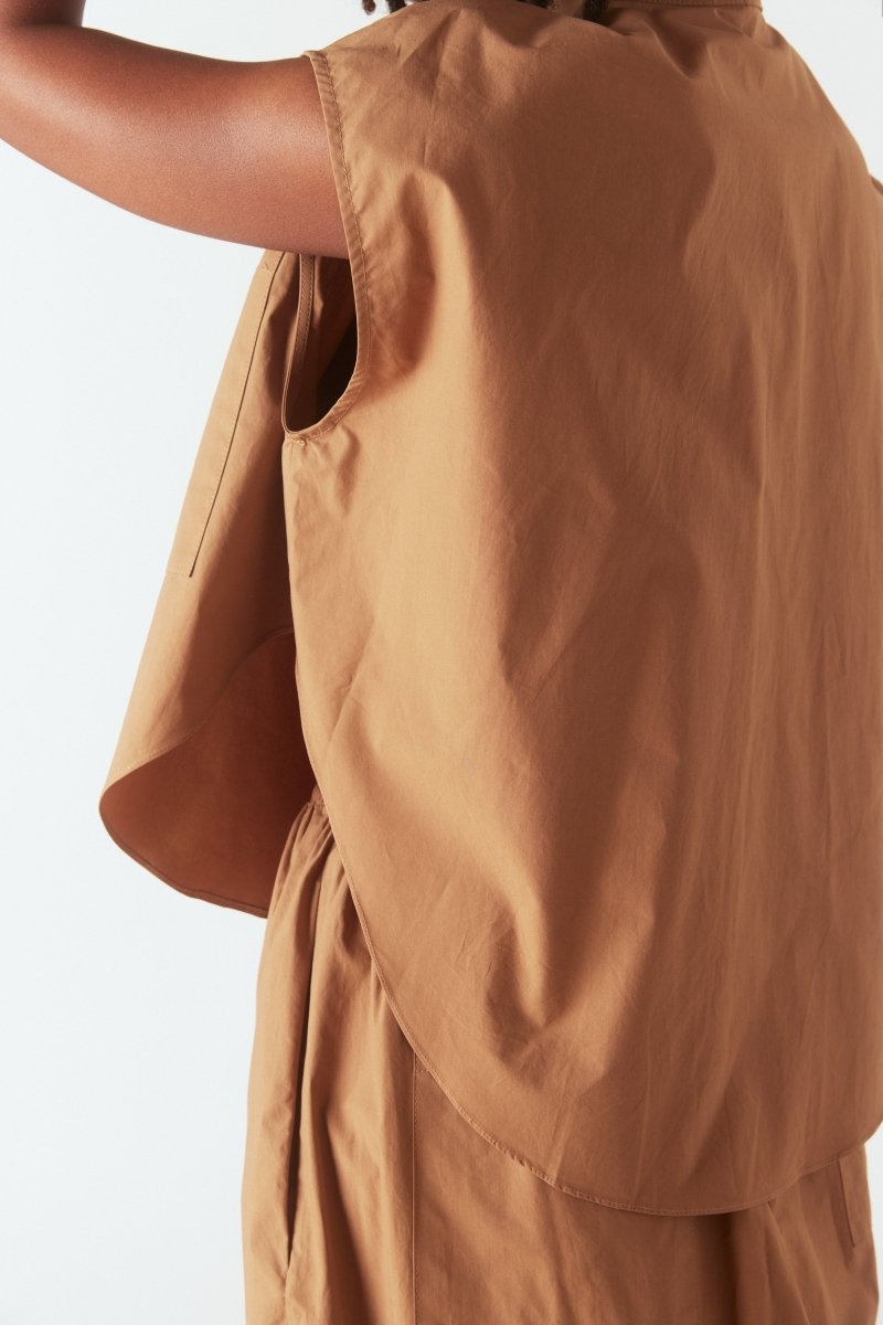 Short Sleeve Button Up in Sierra - Soochie - Modern Weaving