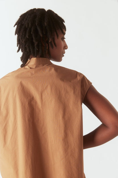 Short Sleeve Button Up in Sierra - Soochie - Modern Weaving