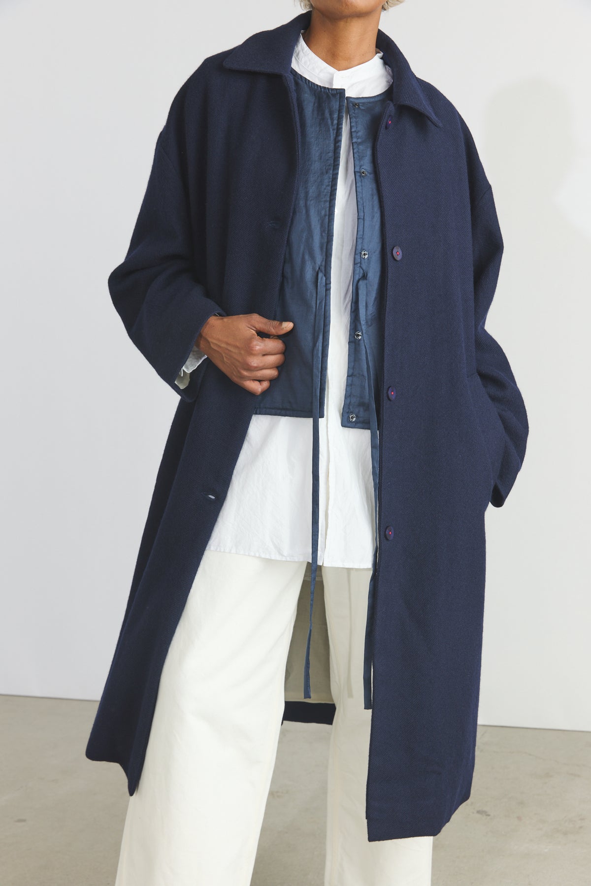 Steve Merino Coat - Dark Ultramarine