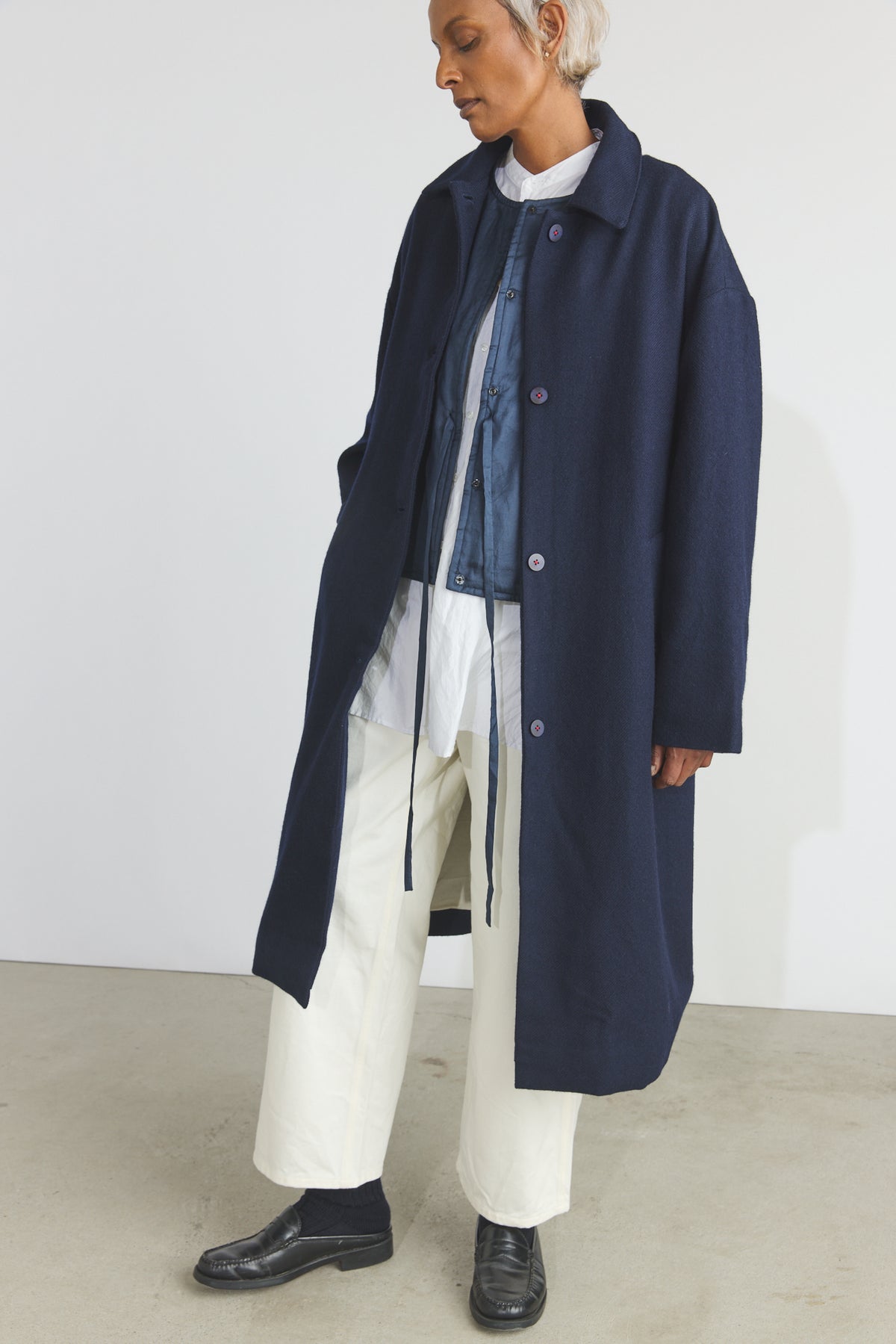 Steve Merino Coat - Dark Ultramarine