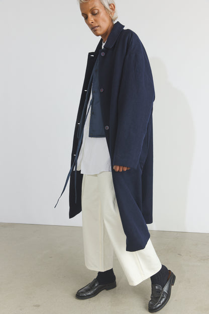 Steve Merino Coat - Dark Ultramarine