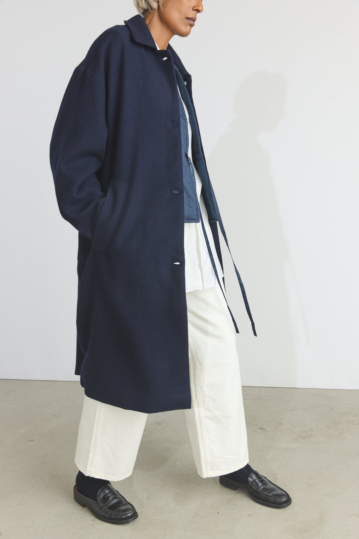 Steve Merino Coat - Dark Ultramarine