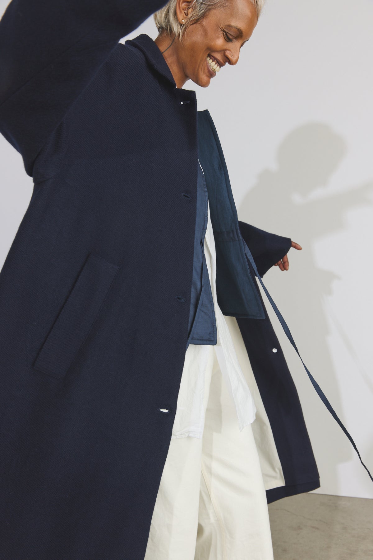 Steve Merino Coat - Dark Ultramarine