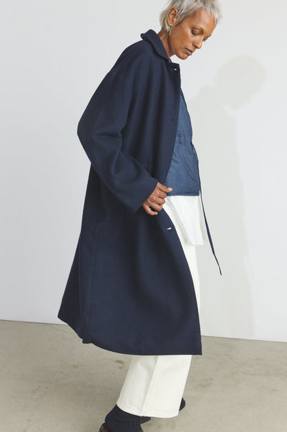 Steve Merino Coat - Dark Ultramarine