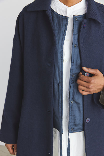 Steve Merino Coat - Dark Ultramarine