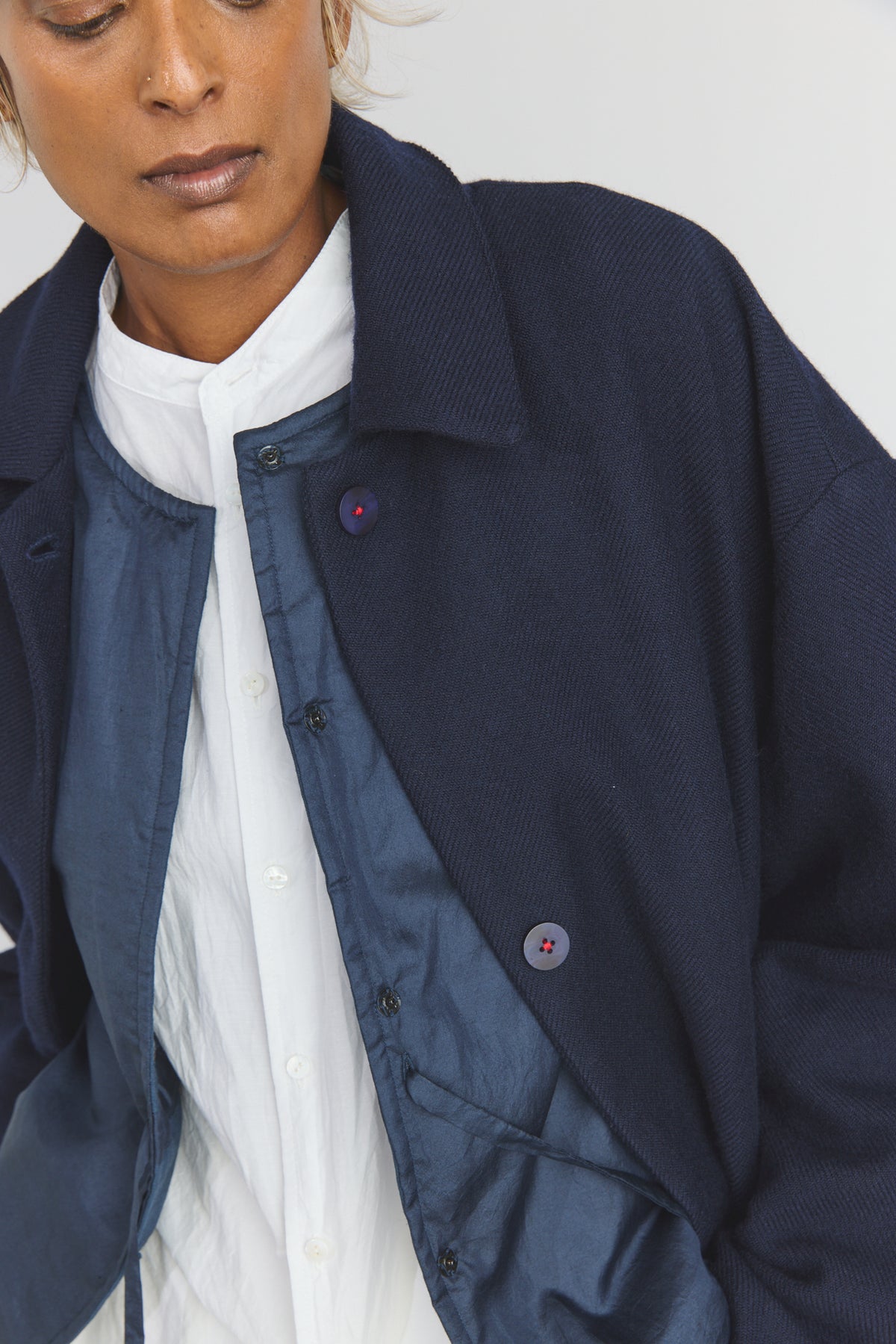 Steve Merino Coat - Dark Ultramarine