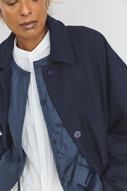 Steve Merino Coat - Dark Ultramarine
