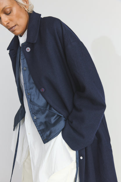 Steve Merino Coat - Dark Ultramarine
