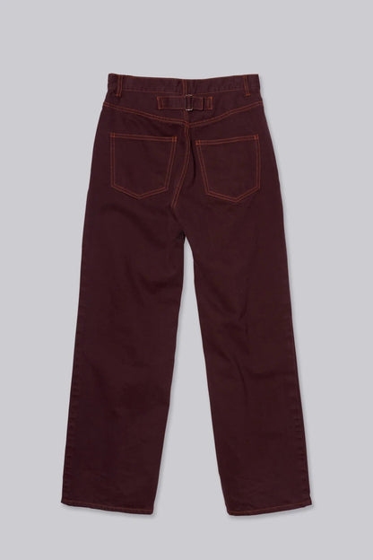 Straight Leg Denim in Sangria - Soochie - Sayaka Davis