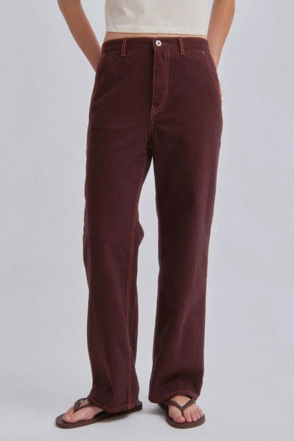 Straight Leg Denim in Sangria - Soochie - Sayaka Davis