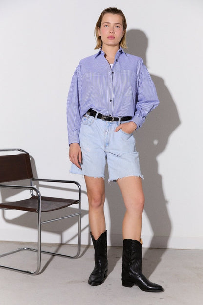 Thin Stripe Shirt - Soochie - Kas Maria