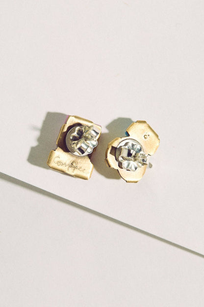 Tiny Pearl Studs - Yellow, Pink & Blue - Soochie - Nikki Couppee