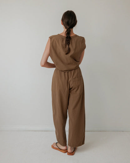 Wide Trouser in Sepia - Soochie - Wol Hide