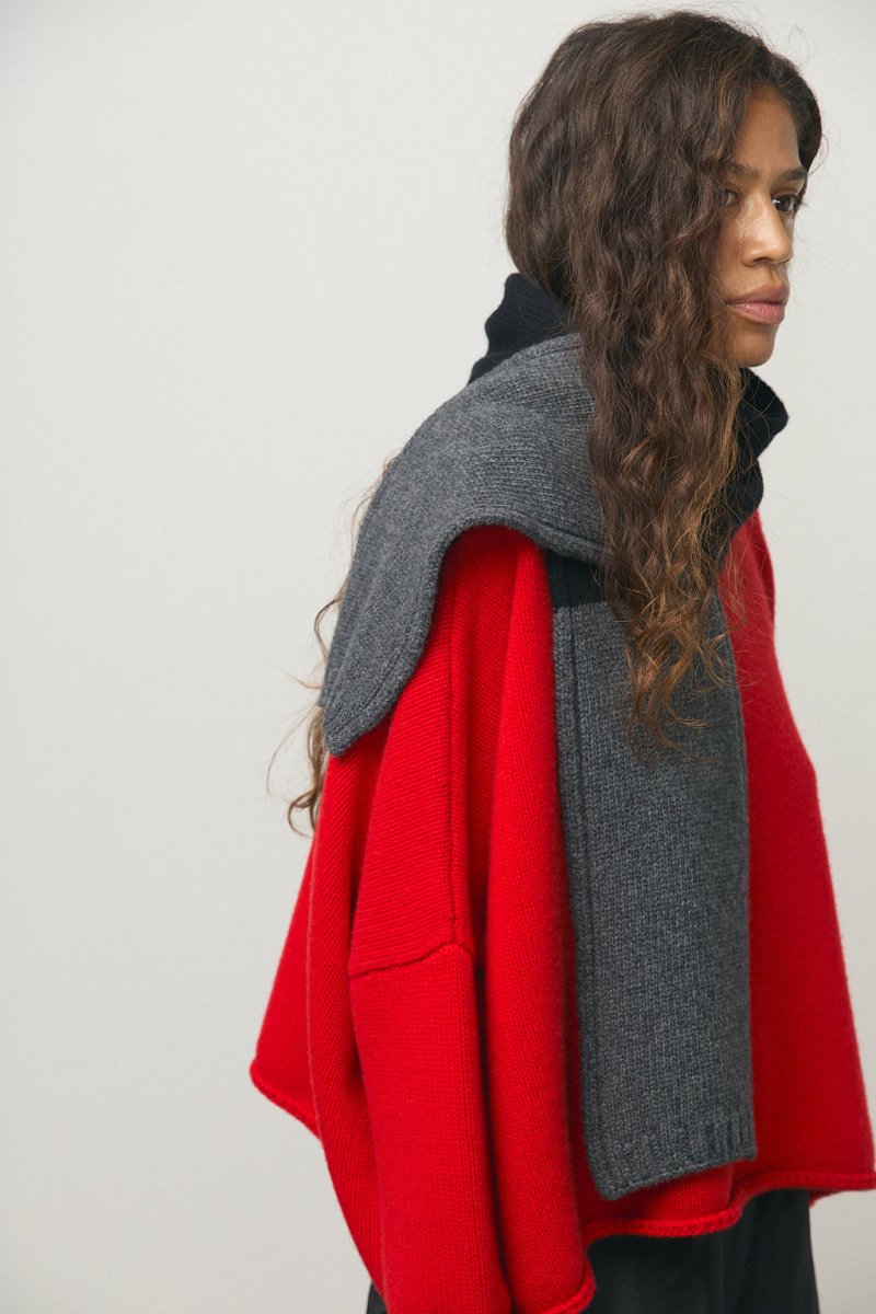 Willow Scarf in Grey & Black - Soochie - Frida Zazou