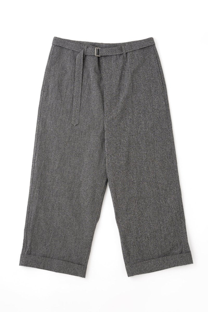 Work Cropped Trousers in B&W - Soochie - Yoko Sakamoto