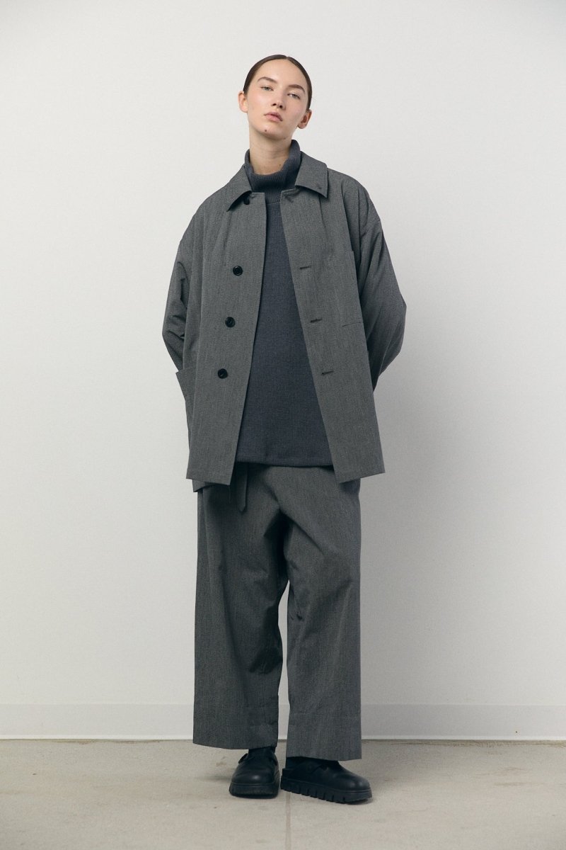 Work Cropped Trousers in B&W - Soochie - Yoko Sakamoto