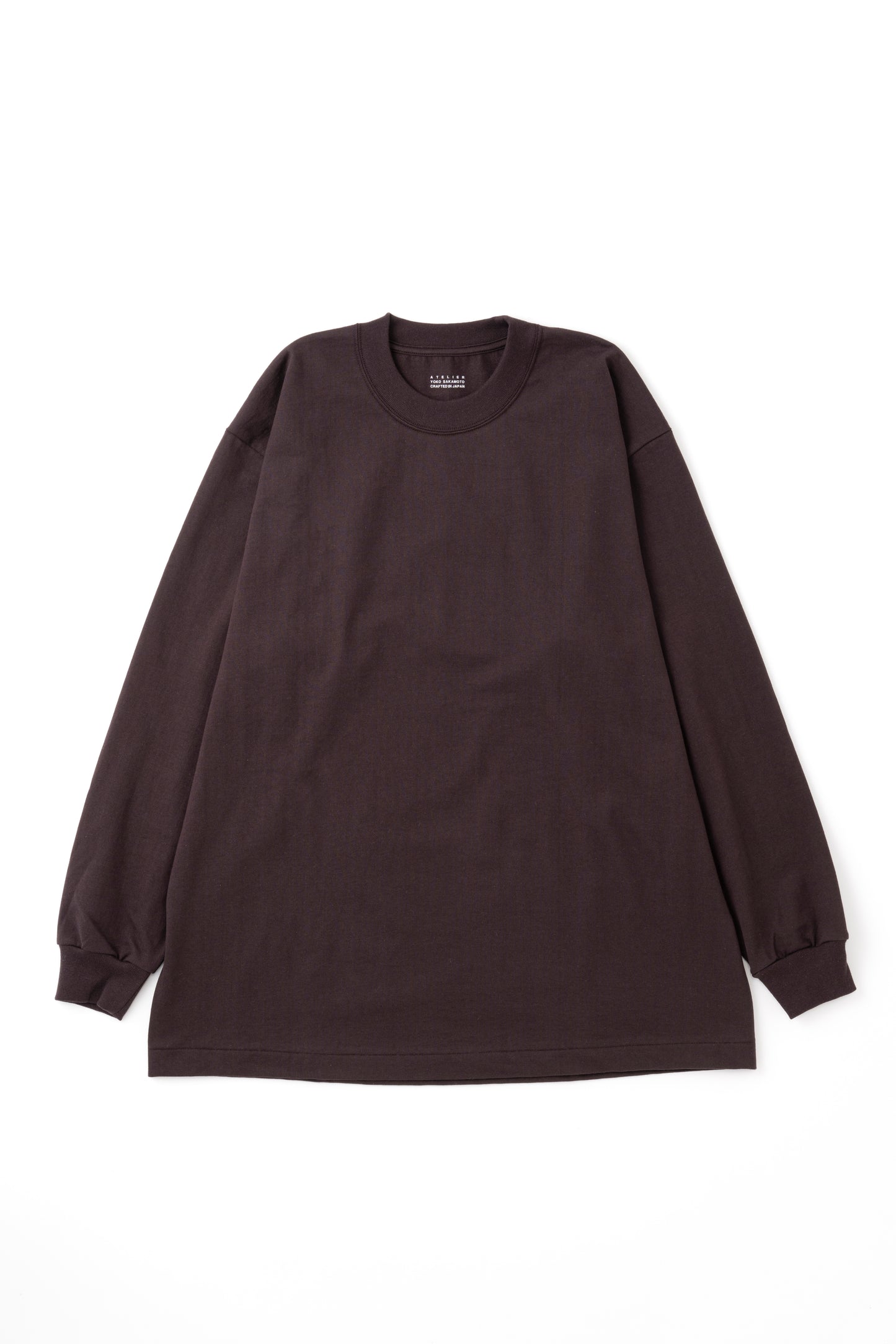 Tube Long Sleeve T-Shirt in Brown