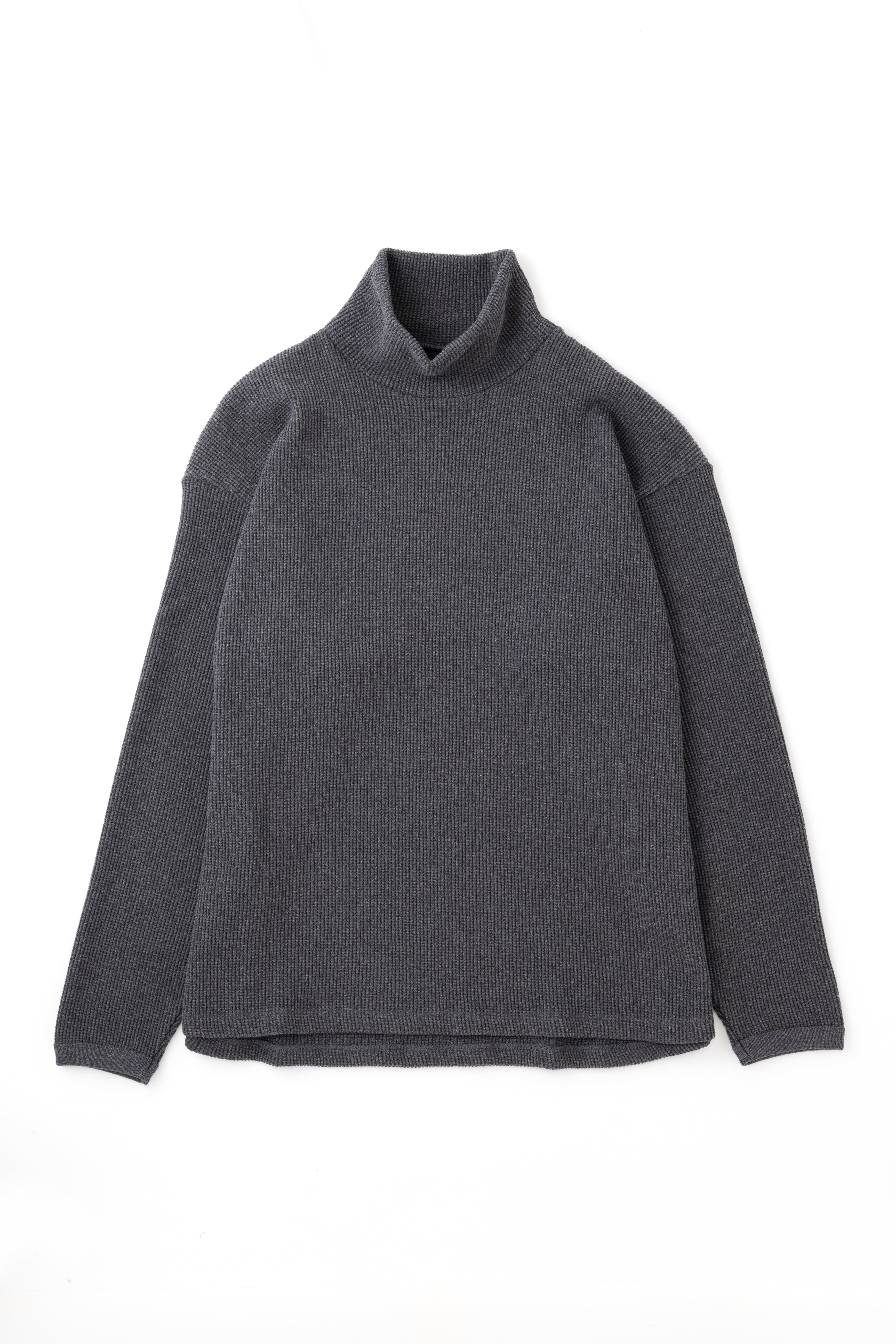 High Neck Pullover in Charcoal Grey