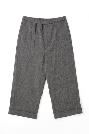 Work Cropped Trousers in B&W